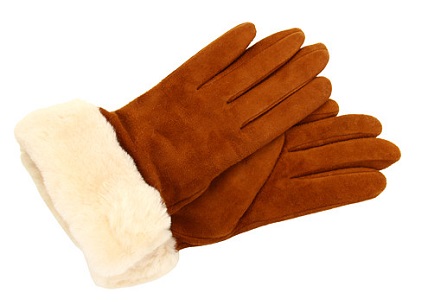 UGG Classic Suede Shorty Chestnut gloves Wool -ishops